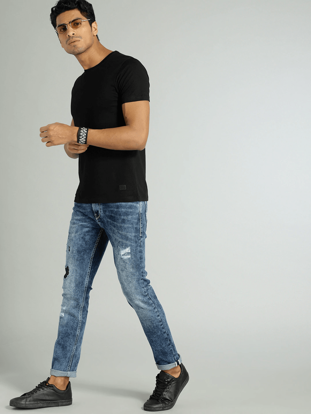 Plain Black Tshirt for Men