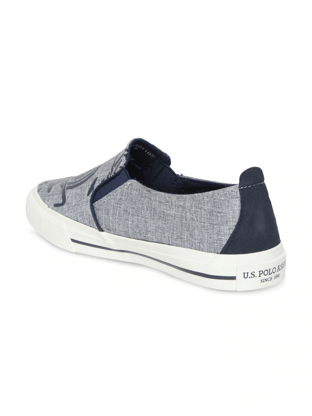 Men Grey Slip-On Sneakers
